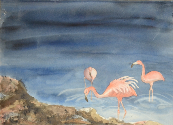 Click here to view Flamingoes by Lin Beribak