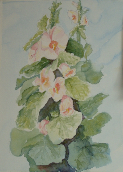 Click here to view Cool Hollyhocks by Lin Beribak